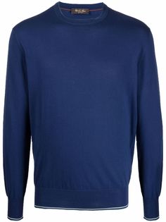Loro Piana полосатый джемпер тонкой вязки