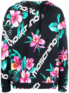 Moschino худи с цветочным принтом