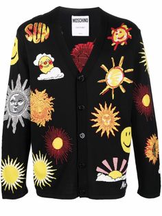 Moschino кардиган с принтом