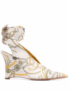 Emilio Pucci туфли с завязками и принтом Nappine