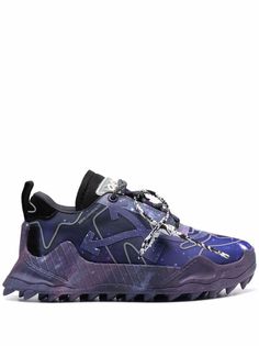 Off-White space-print lace-up sneakers
