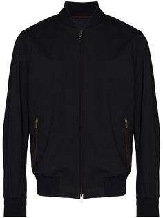 Ermenegildo Zegna EZ ZIPPED WOOL JKT BMBR BLU