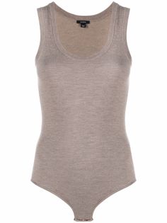 JOSEPH U-neck sleeveless knitted body