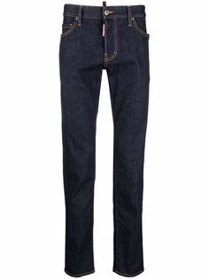 Dsquared2 прямые джинсы средней посадки