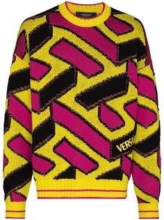 Versace VER AOVER PRNT CRW SWTR MLTI
