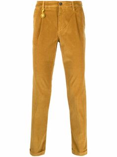 Manuel Ritz charm-detail corduroy slim-fit trousers