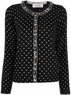 Blugirl embellished polka-dot shirt