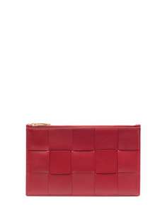 Bottega Veneta Intrecciato lambskin clutch bag
