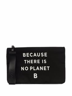 Ecoalf Because There Is No Planet B zipped pouch