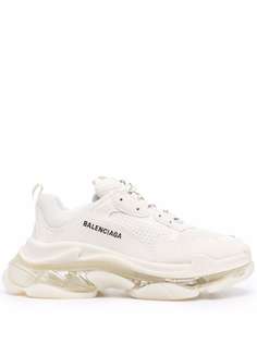 Balenciaga кроссовки Triple S на прозрачной подошве