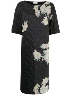 Dries Van Noten Pre-Owned стеганое платье-трапеция с цветочным принтом