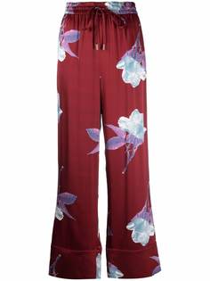 LAutre Chose шелковые брюки с цветочным принтом