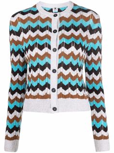 M Missoni кардиган с узором зигзаг
