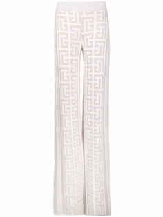 Balmain трикотажные брюки с монограммой