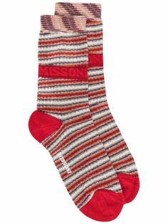 Missoni носки в полоску с логотипом