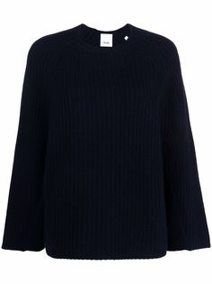 Allude джемпер в рубчик с широкими рукавами