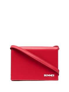 Sunnei logo-print satchel bag