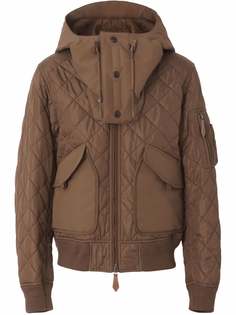 Burberry пуховик со съемным капюшоном