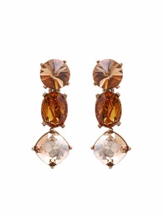 Oscar de la Renta серьги-подвески с камнями