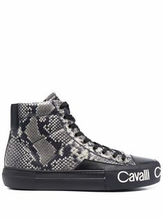 Roberto Cavalli кеды со змеиным принтом