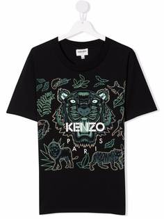 Kenzo Kids футболка с принтом