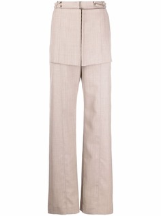 Jacquemus брюки с завышенной талией и вставками