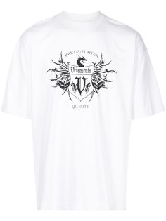 VETEMENTS футболка Black Label с логотипом