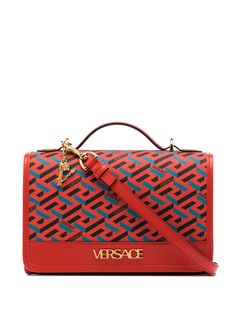 Versace сумка на плечо с принтом La Greca