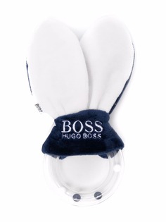 BOSS Kidswear погремушка с вышитым логотипом