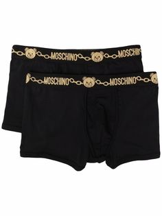 Moschino комплект из двух боксеров с логотипом