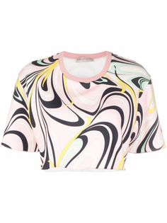 Emilio Pucci укороченная футболка