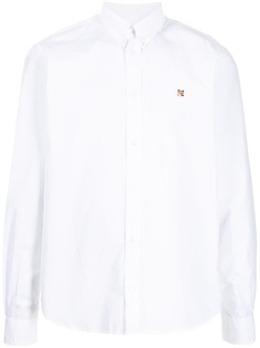 Maison Kitsuné рубашка поло с вышитым логотипом