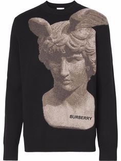 Burberry джемпер с принтом