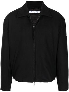 Off-White куртка с косым воротником
