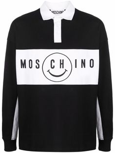 Moschino рубашка поло с логотипом