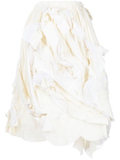 Comme Des Garçons юбка с завышенной талией и вставками