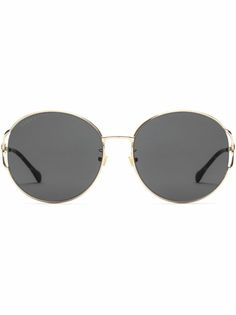 Gucci Eyewear солнцезащитные очки в круглой оправе