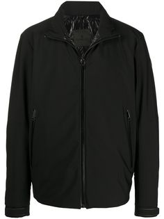 Moncler куртка-рубашка на молнии с нашивкой-логотипом