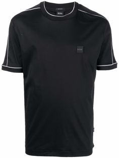 BOSS футболка с нашивкой-логотипом