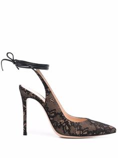 Gianvito Rossi кружевные туфли Irene 105