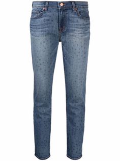 J Brand укороченные джинсы с узором