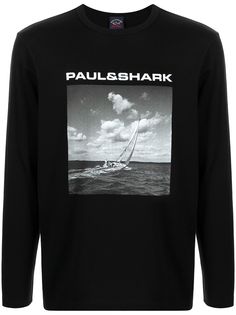 Paul & Shark футболка с длинными рукавами и логотипом