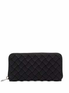 Bottega Veneta кошелек на молнии с плетением Intrecciato