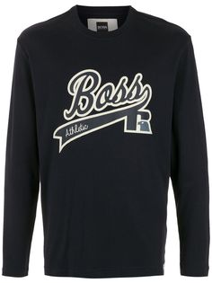 BOSS футболка с логотипом из коллаборации с Russell Athletic