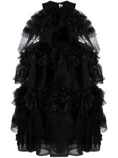 Comme Des Garçons Noir Kei Ninomiya ярусное платье с оборками