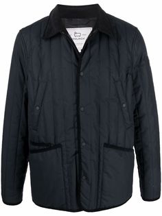 Woolrich стеганая куртка-рубашка Barrier из коллаборации с British Millerain