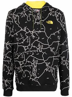 The North Face худи с принтом