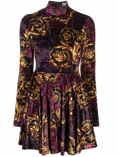 Versace Jeans Couture платье мини с принтом Barroco