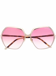 TOM FORD Eyewear солнцезащитные очки в массивной оправе