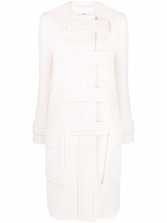 Burberry шерстяное пальто средней длины